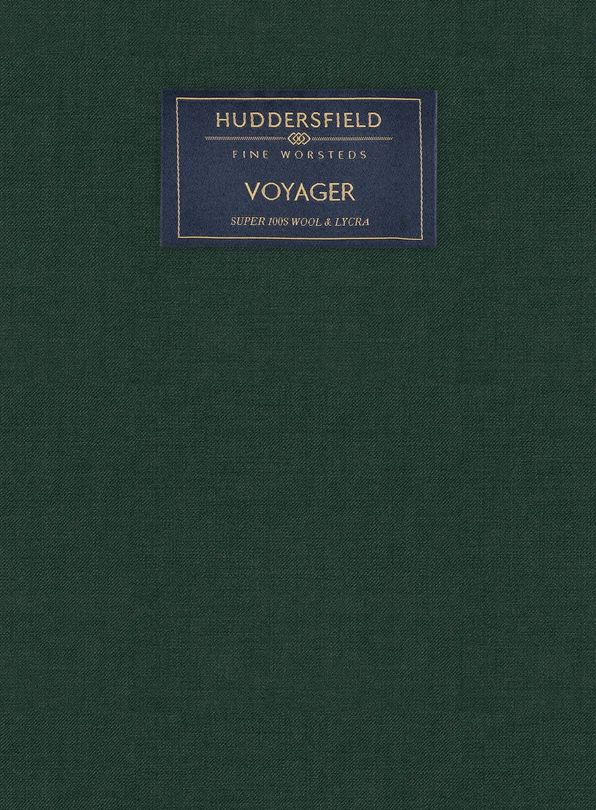 Huddersfield Stretch Emerald Green Wool Suit