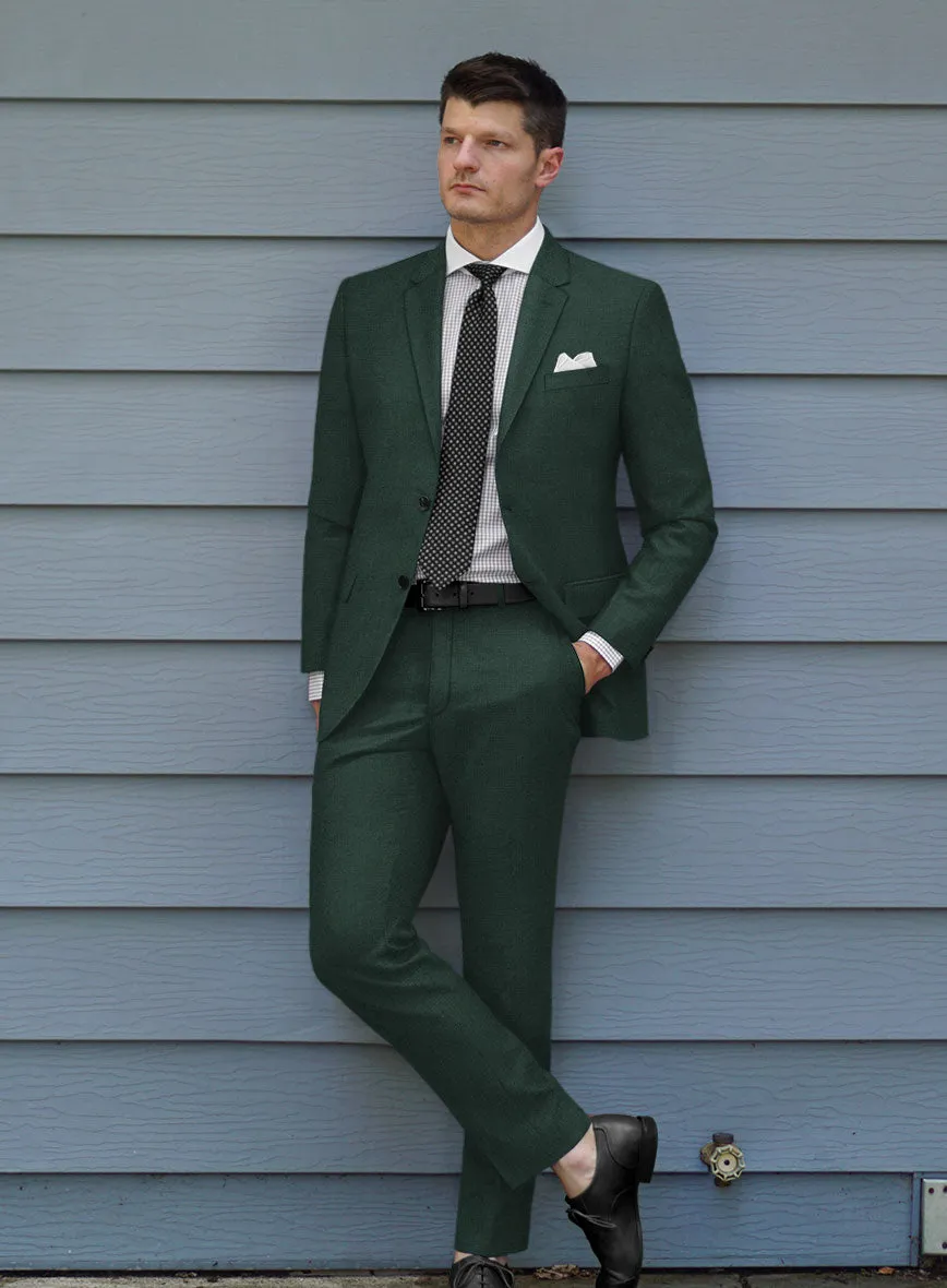 Huddersfield Stretch Emerald Green Wool Suit