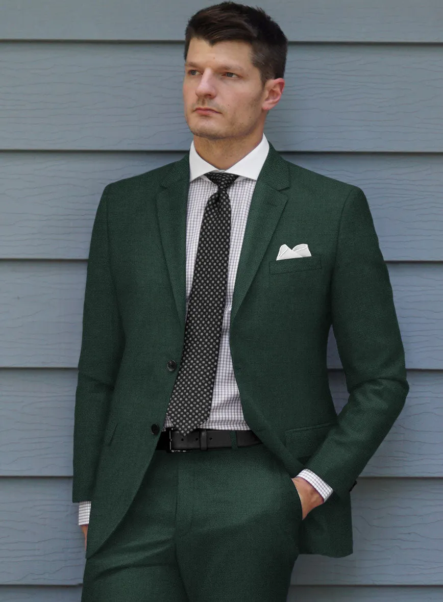 Huddersfield Stretch Emerald Green Wool Suit