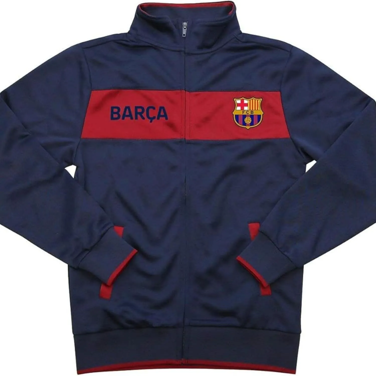 Icon Sports Official Boys Casual Full Zip Up Track Jacket World Soccer Football Club Youth Top