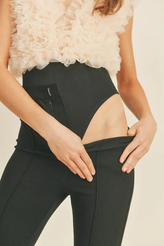 I'm The Moment Cream Ruffle Organza Bodysuit