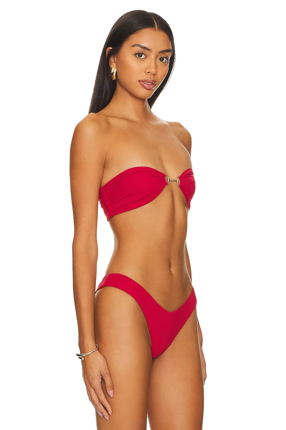 Indah Cleo Bandeau Bikini Top, Velvet