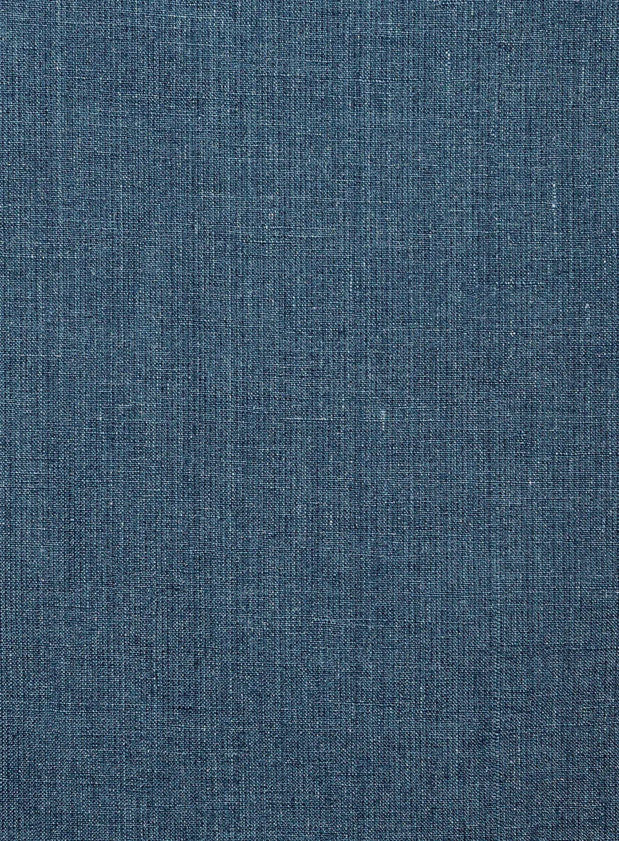 Indigo Blue Linen Suit