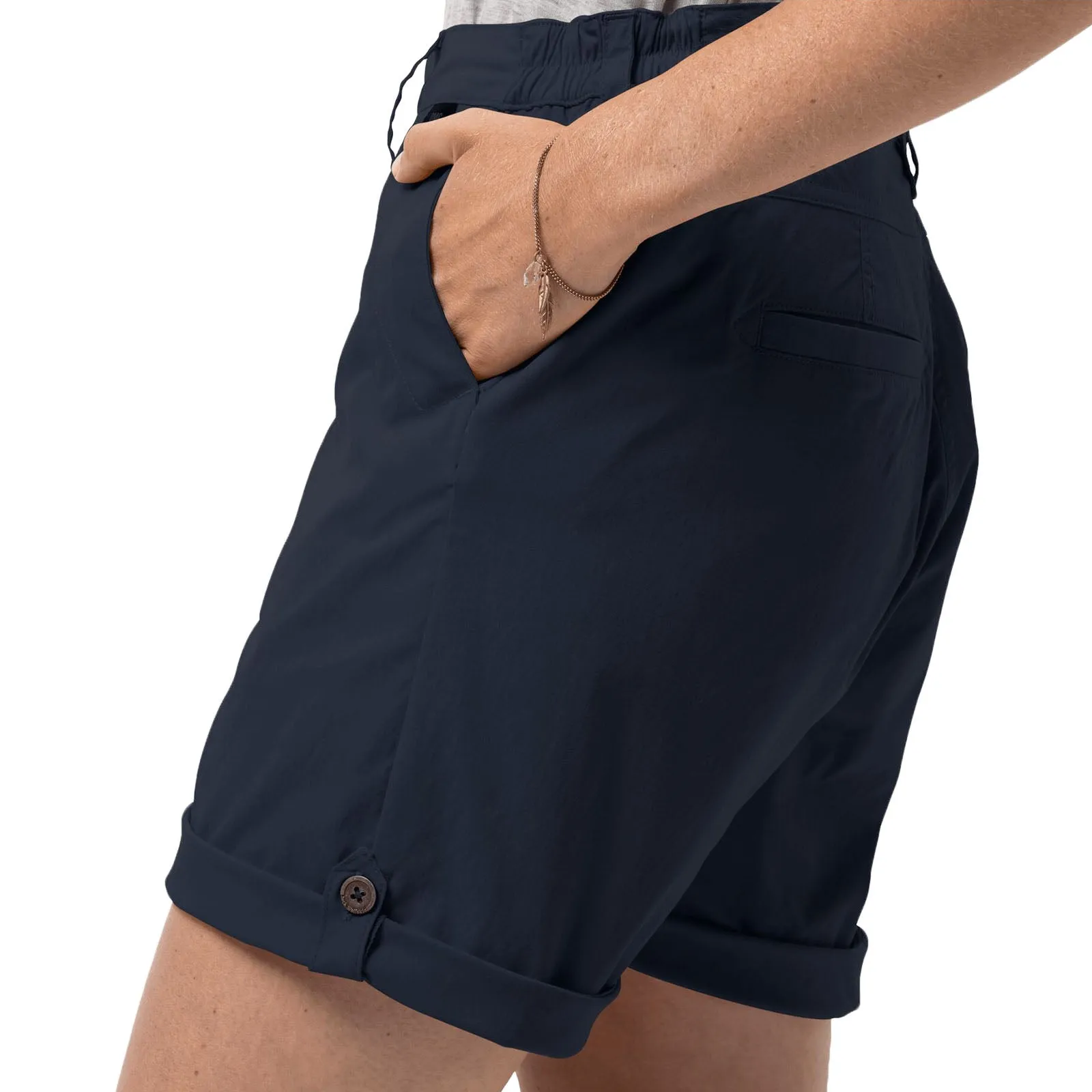 Jack Wolfskin Womens Desert Leisure Quick Dry Shorts - Midnight Blue