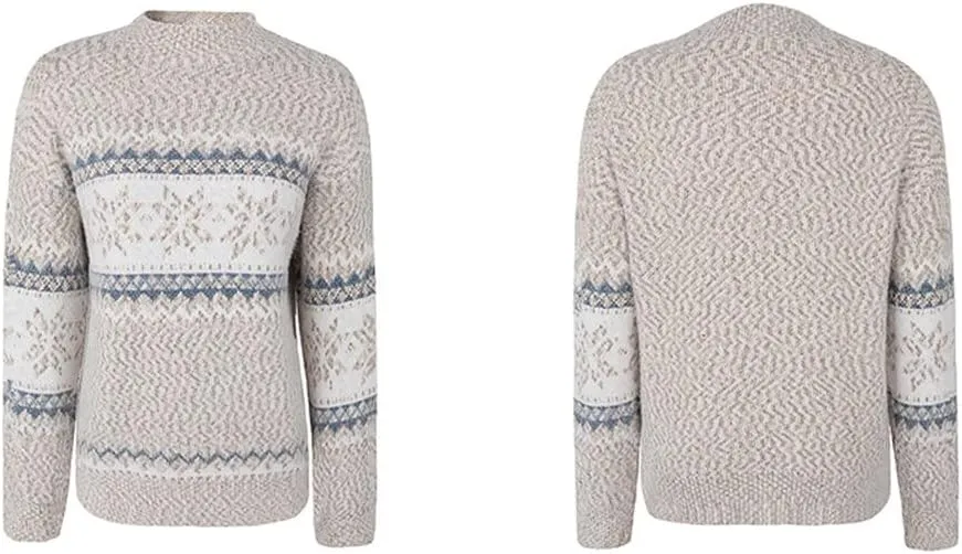 JUNBOON Womens Casual Leopard Print Knitted Pullover Sweaters Long Sleeve Crew Neck Jumper Tops