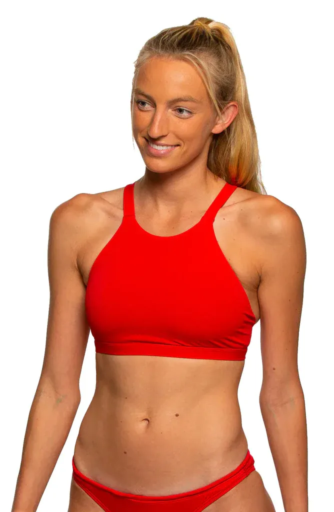 Kaylee Fixed-Back Top - Red