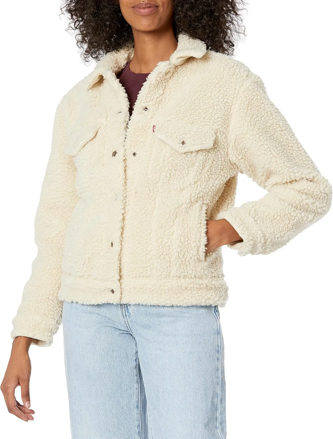 Levi's Women's Exbf Ao Sherpa Trucker Jackets