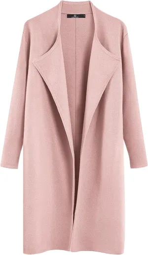 LILLUSORY Women's Long Cardigan Sweaters Oversized Fall Dressy Coatigan Jackets Trendy Knit Winter Coats