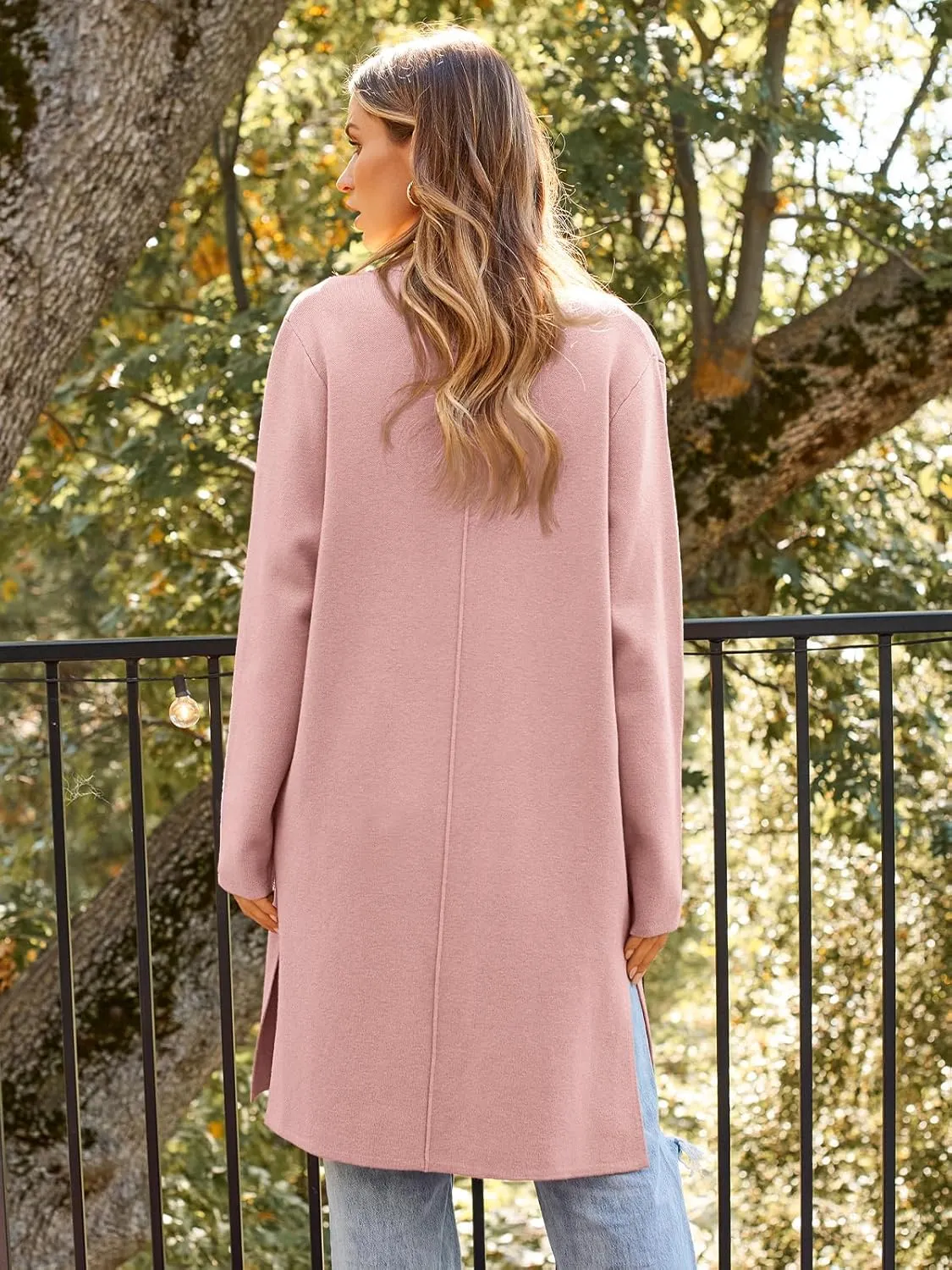 LILLUSORY Women's Long Cardigan Sweaters Oversized Fall Dressy Coatigan Jackets Trendy Knit Winter Coats
