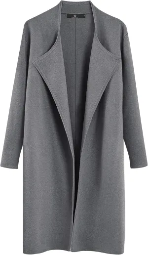 LILLUSORY Women's Long Cardigan Sweaters Oversized Fall Dressy Coatigan Jackets Trendy Knit Winter Coats