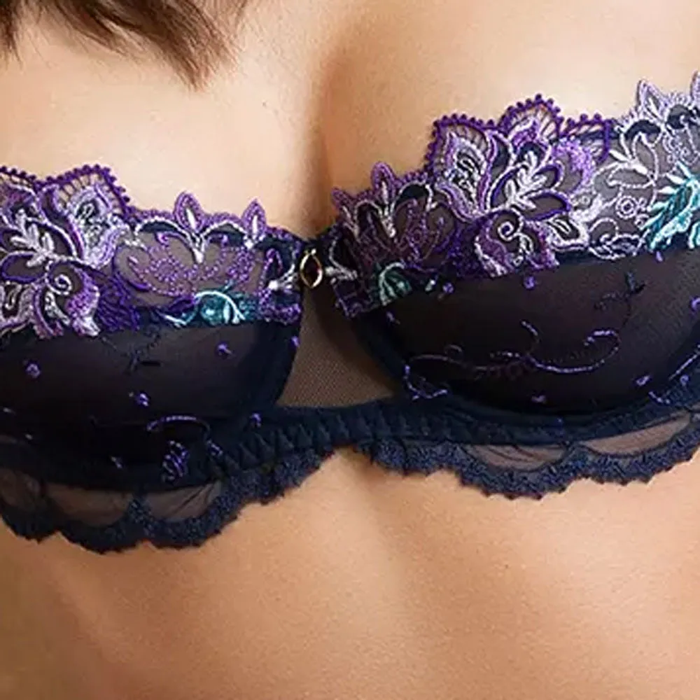 Lise Charmel 'Déesse Désirs' Midnight Blue Half Cup Bra