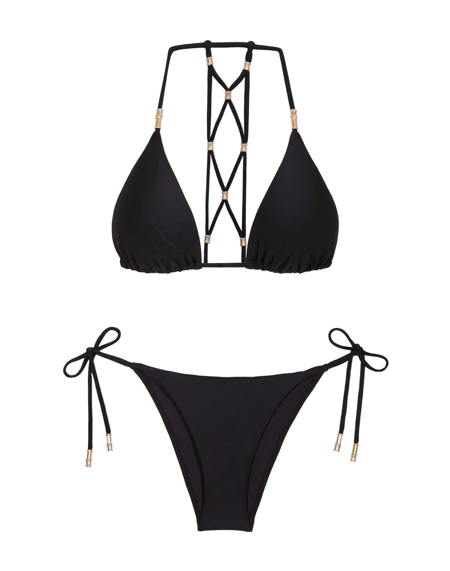 Lucy Tie Side Bottom - Black