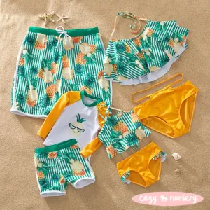 Matching Family Pineapple Swimsuits