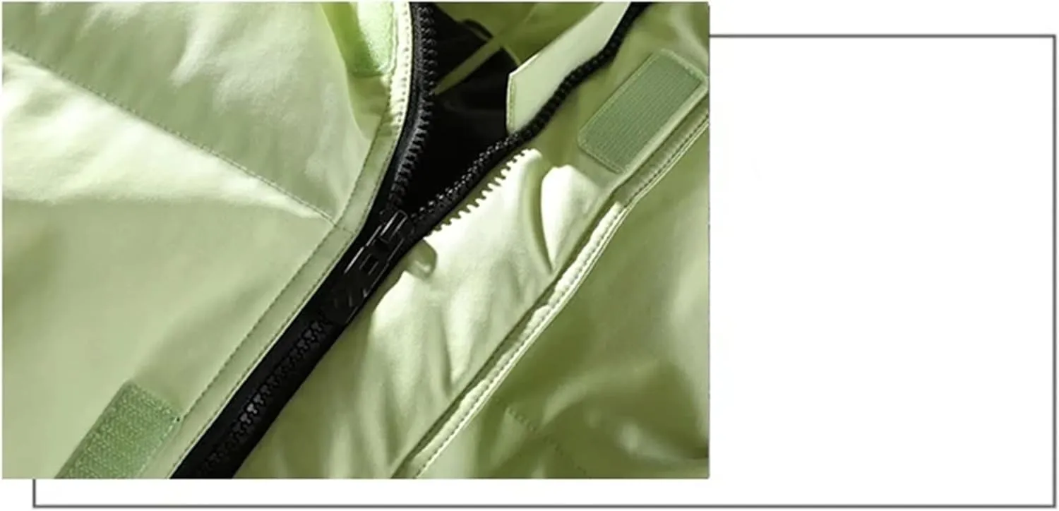 Men Drawstring Stand Collar Solid Color Cotton-Padded Warm Casual Zipper Parka Coat