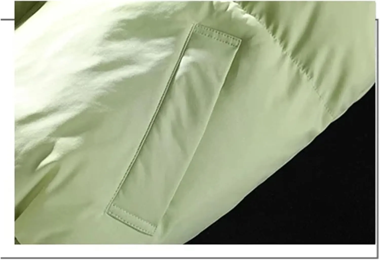 Men Drawstring Stand Collar Solid Color Cotton-Padded Warm Casual Zipper Parka Coat