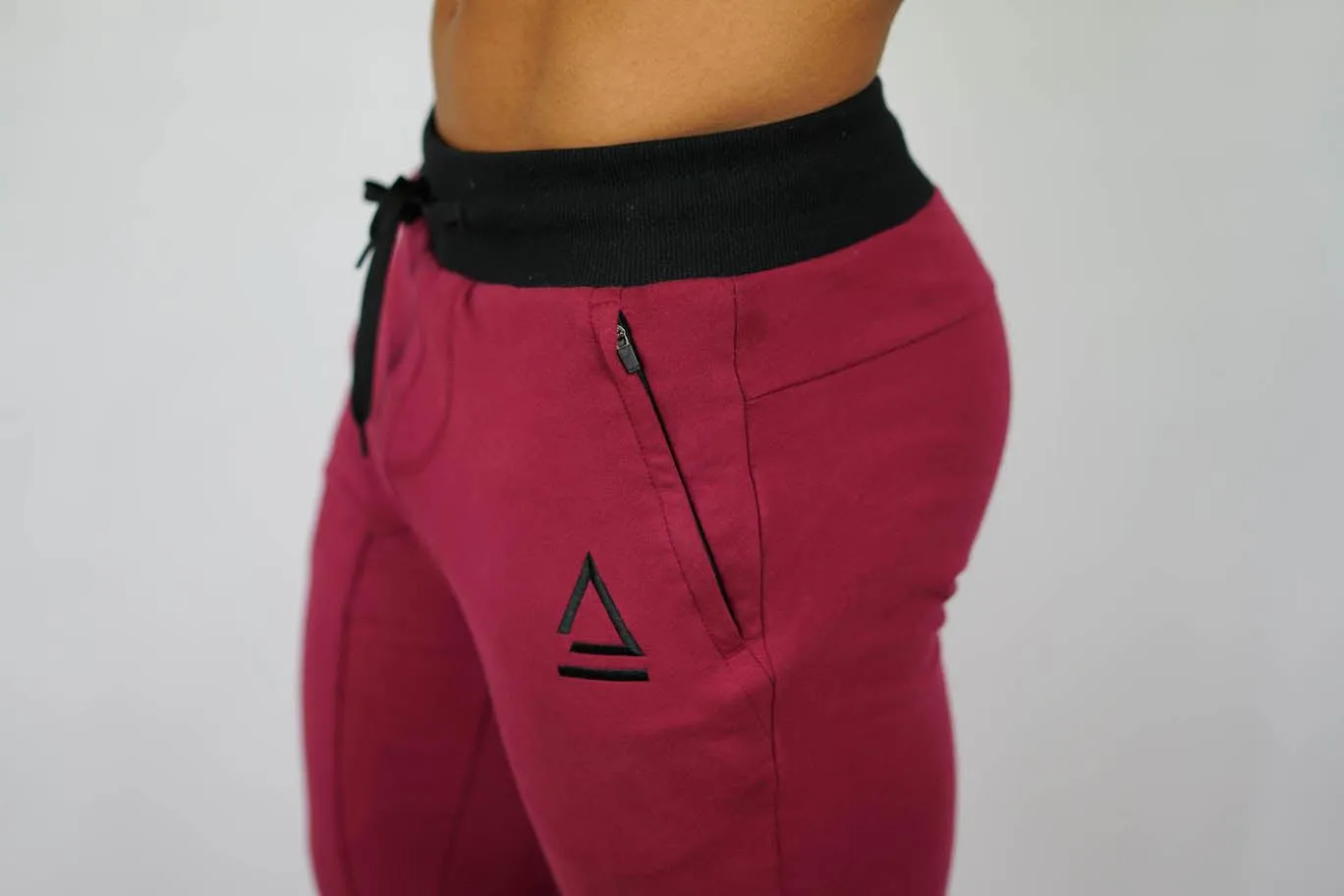 Mens Active Joggers - Maroon