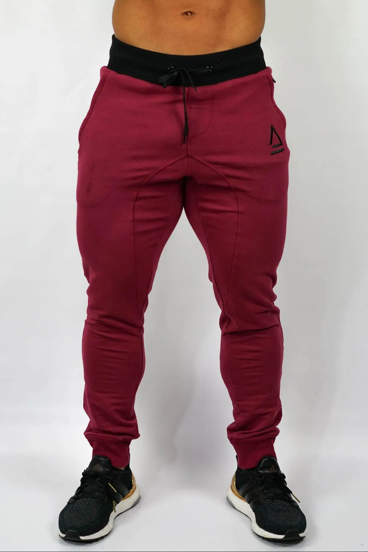 Mens Active Joggers - Maroon