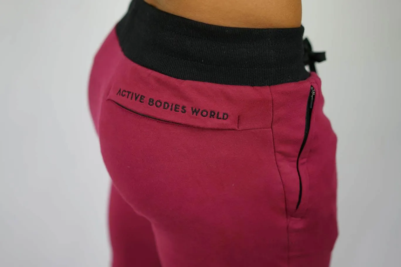 Mens Active Joggers - Maroon