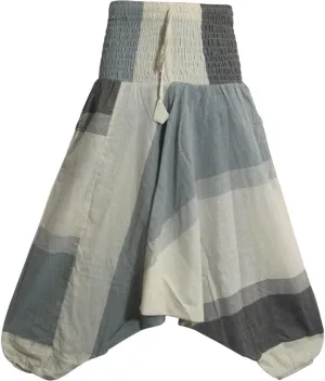 Men's Aladdin Alibaba Plaid Gypsy Hippie Smocked Elastic Waist Yoga Harem Pants