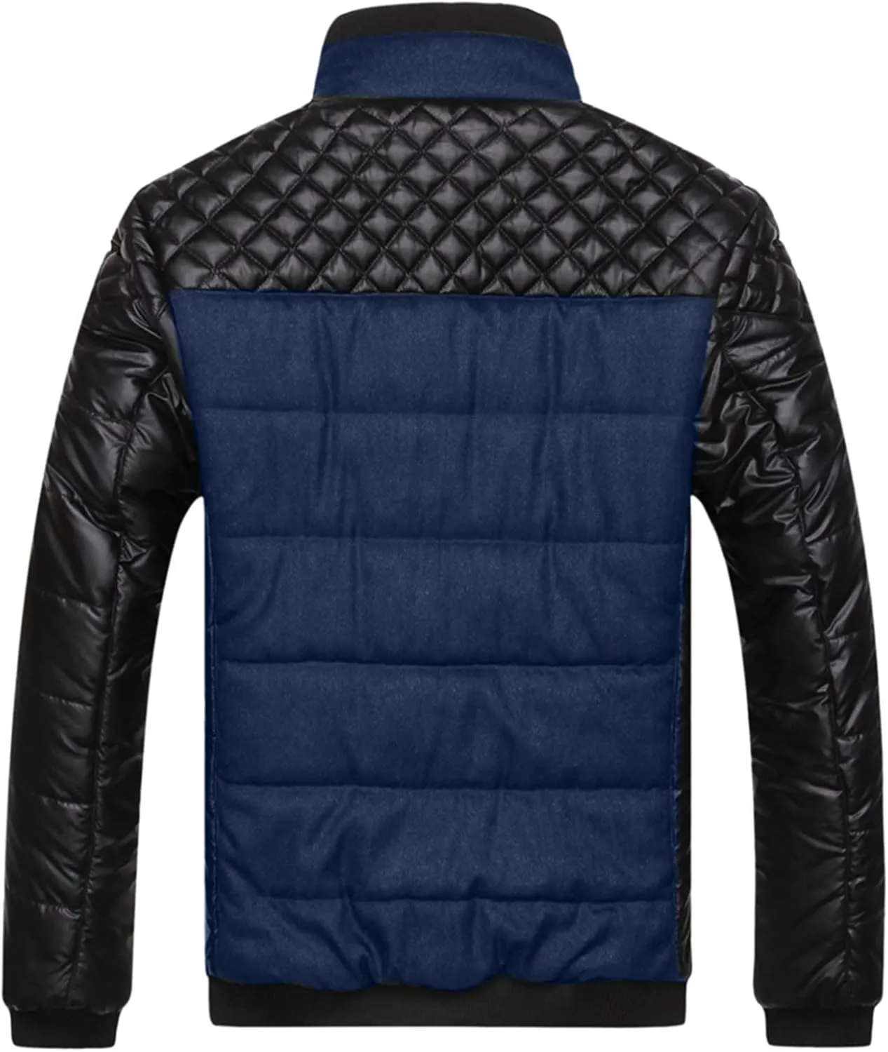 Mens Autumn And Winter Fashion Casual Diamond Coat Jacket Cotton Padded Jacket Men's Casual Jackets