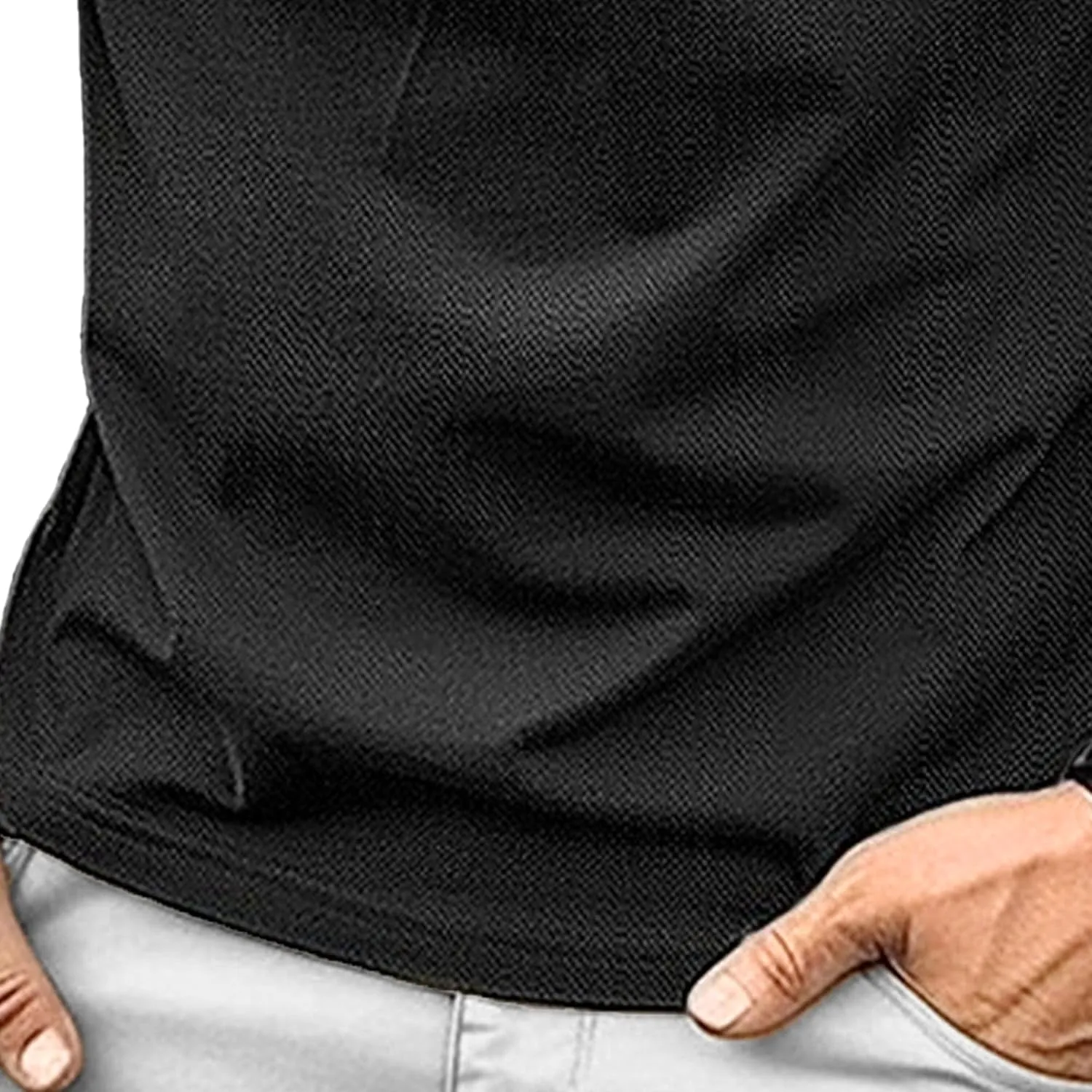 Mens Henley Shirts Short Sleeve Stylish Summer Slim Fit Tee Shirts Casual Stand Collar Basic T Shirt with Pocket