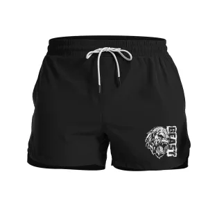 Men's Quick Dry Gorilla Beast Graphic Shorts