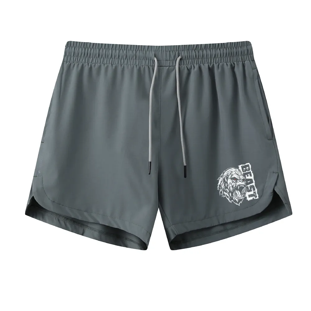 Men's Quick Dry Gorilla Beast Graphic Shorts