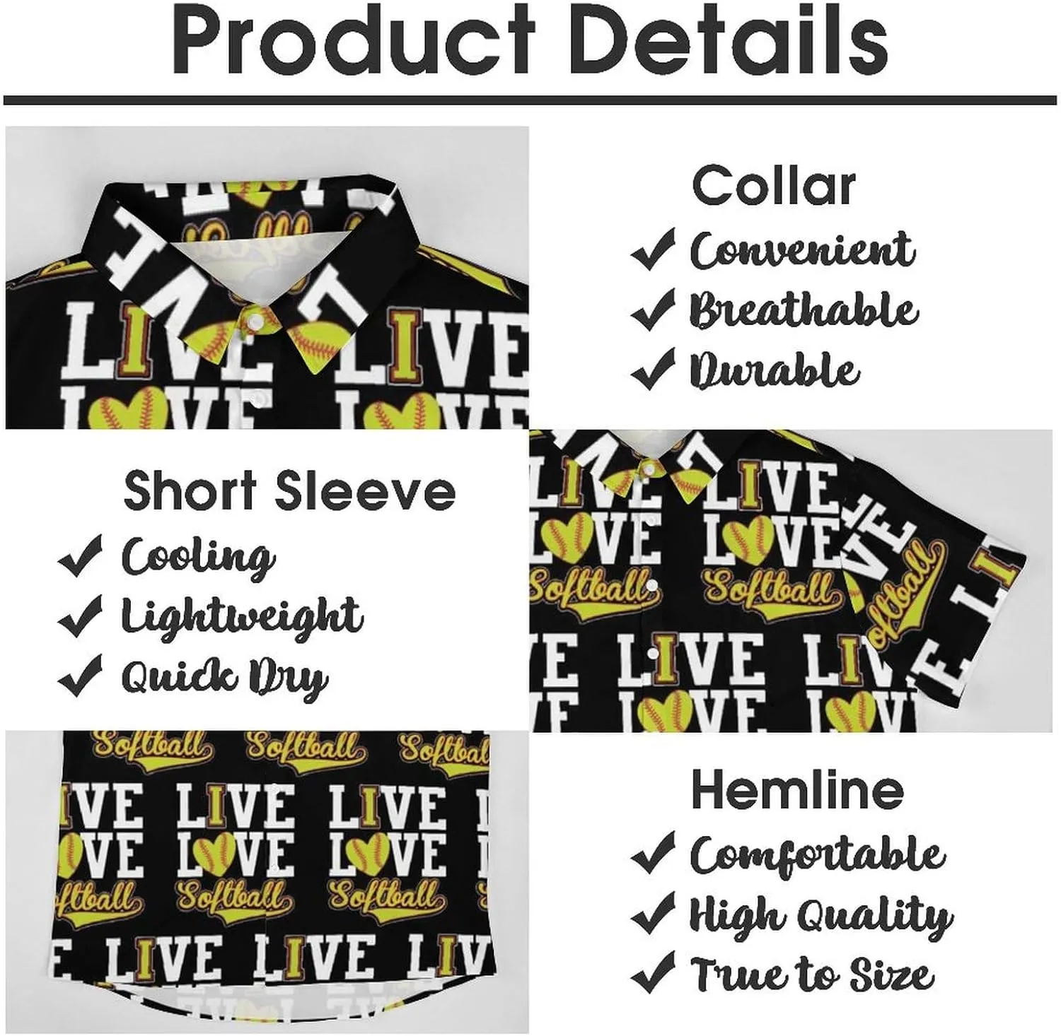 Men's Short Sleeve Shirt Business Casual Button Down Shirts