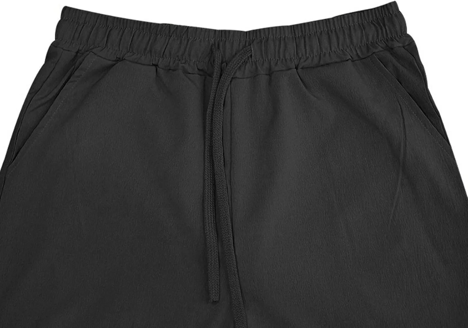 Men's Summer Beach Linen Pants Cotton Yoga Straight-Leg Slack Lightweight Casual Elastic Waist Trousers