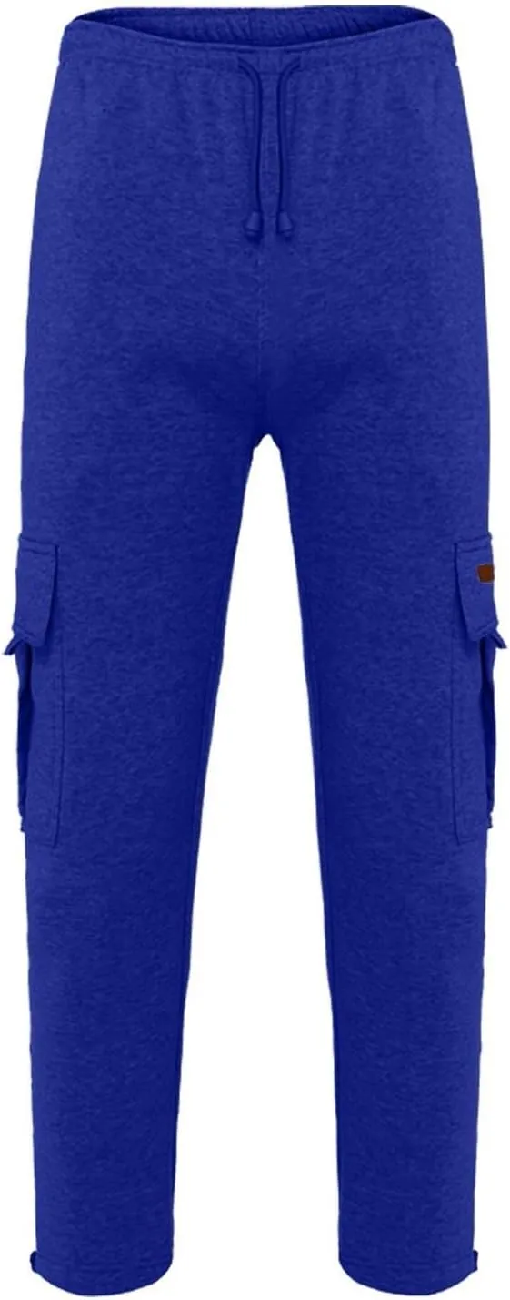 Mens Sweatpants Drawstring Elastic Waist Wide Leg Pant Loose Fit Baggy Pants Hiking Hunting Work Trousers