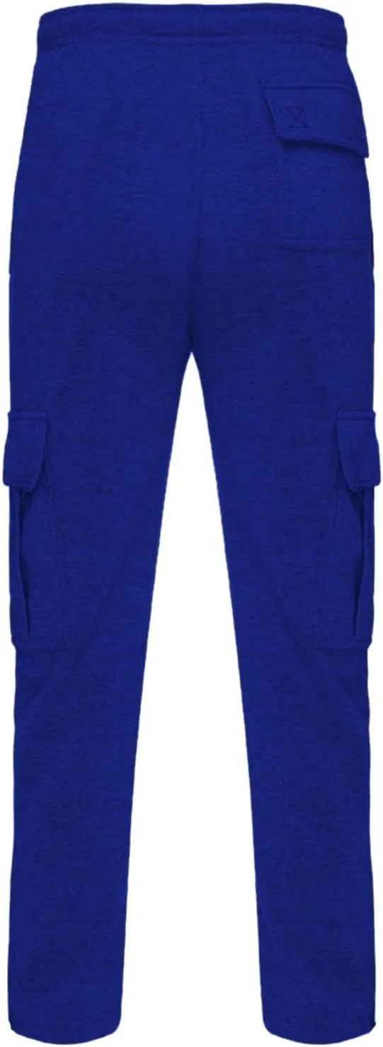 Mens Sweatpants Drawstring Elastic Waist Wide Leg Pant Loose Fit Baggy Pants Hiking Hunting Work Trousers