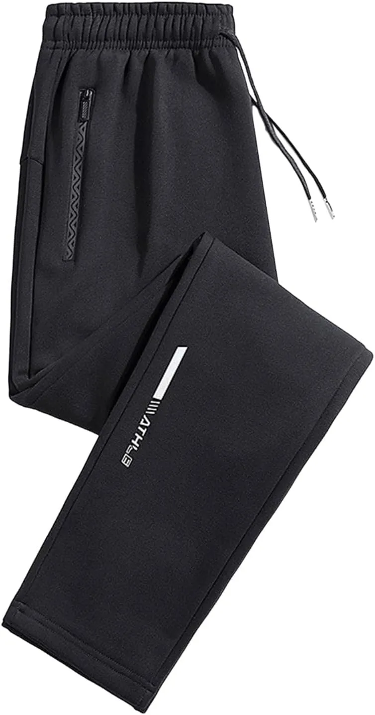 Mens Tracksuit Bottoms Pants Casual Stretchy Joggers Loungewear Sweatpant Loose Elastic Waist Cargo Pant
