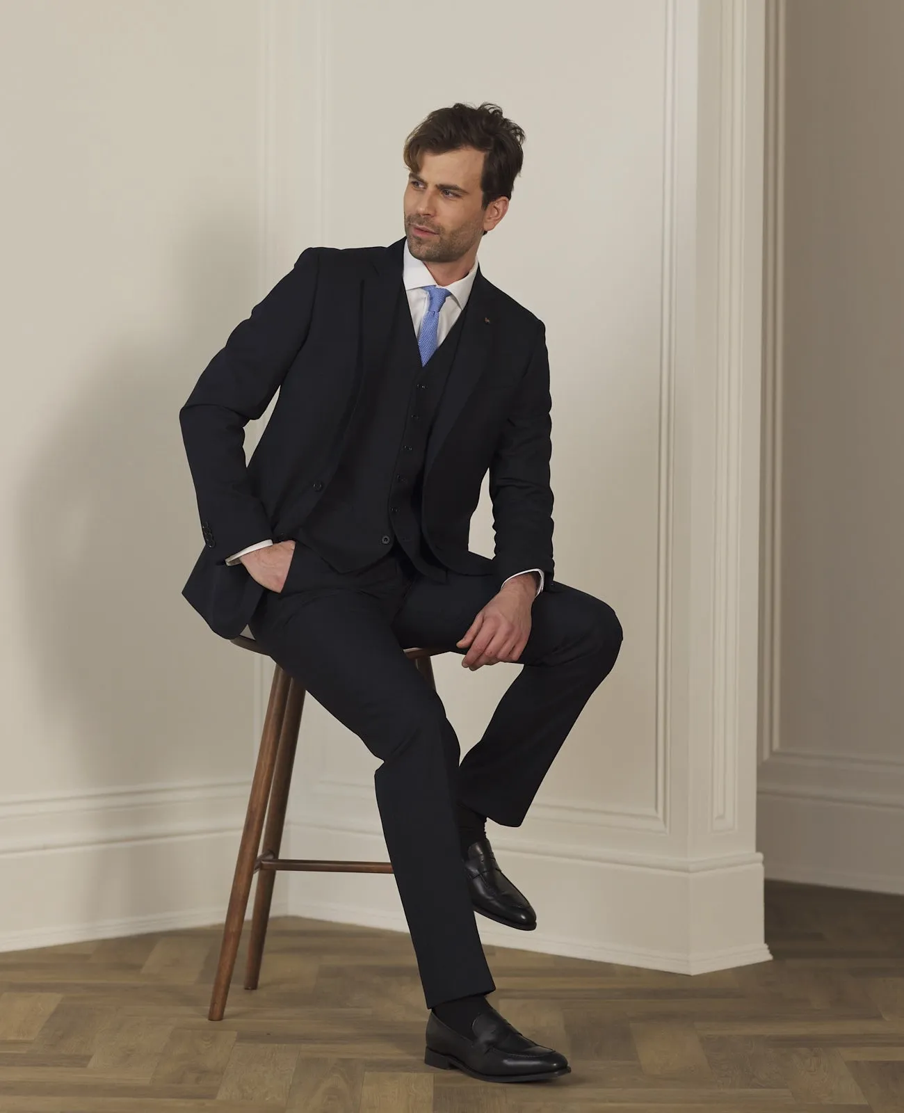 Mix & Match Plain Wool Suit Trousers