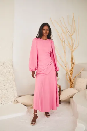 Modest Drape Midi dress