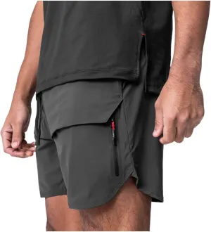 Muscularfit Mens Lightweight Jogger Shorts Summer Breathable Loose Shorts Drawstring Elastic Waist Running Athletic Short