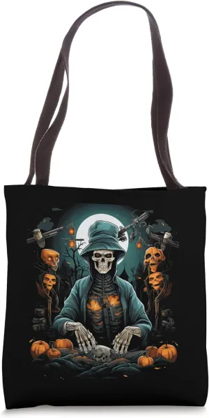 Orthopedic Surgeon Halloween Costume Spooky Skeleton Doctor Tote Bag