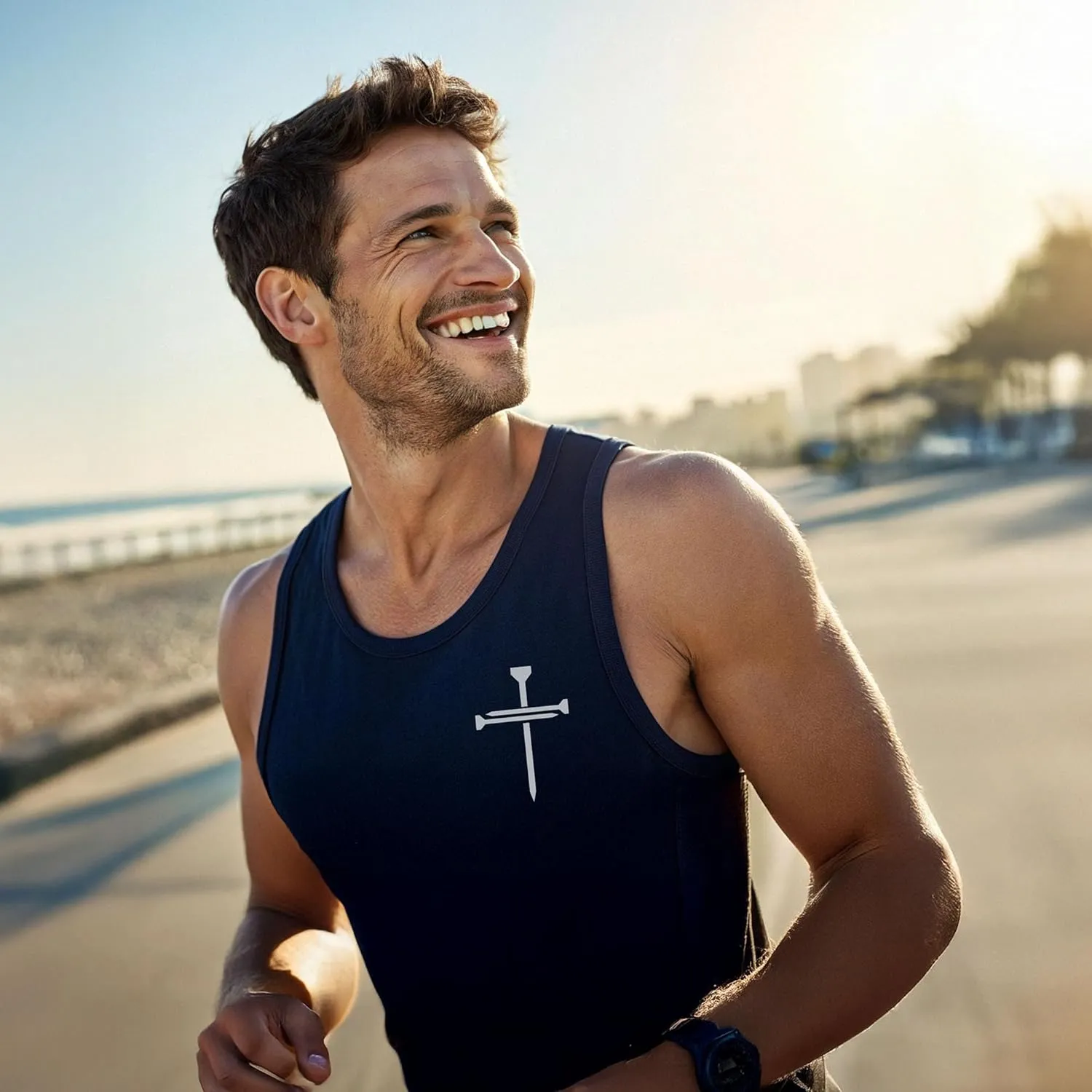 Our True God Be Salty Stay Lit Christian Women's Tanks - Relaxed Fit Casual Outfit Racerback Bible Quote Tank Tops for Womens