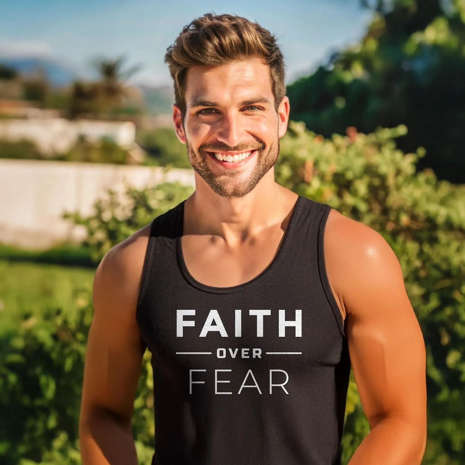 Our True God Be Salty Stay Lit Christian Women's Tanks - Relaxed Fit Casual Outfit Racerback Bible Quote Tank Tops for Womens