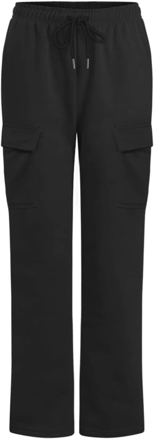 Pants for Women High Waisted Workout Casual Elastic Waist Sweatpants with Pockets