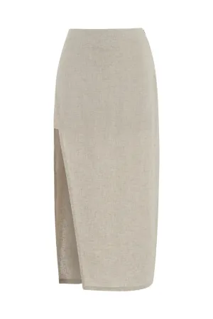 Pencil Skirt with Slit (Final Sale)