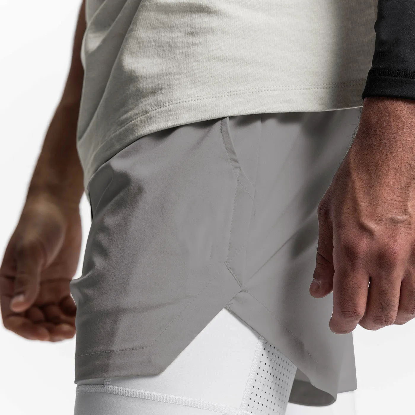Plain Double Layer Shorts Quick Dry Sport Shorts