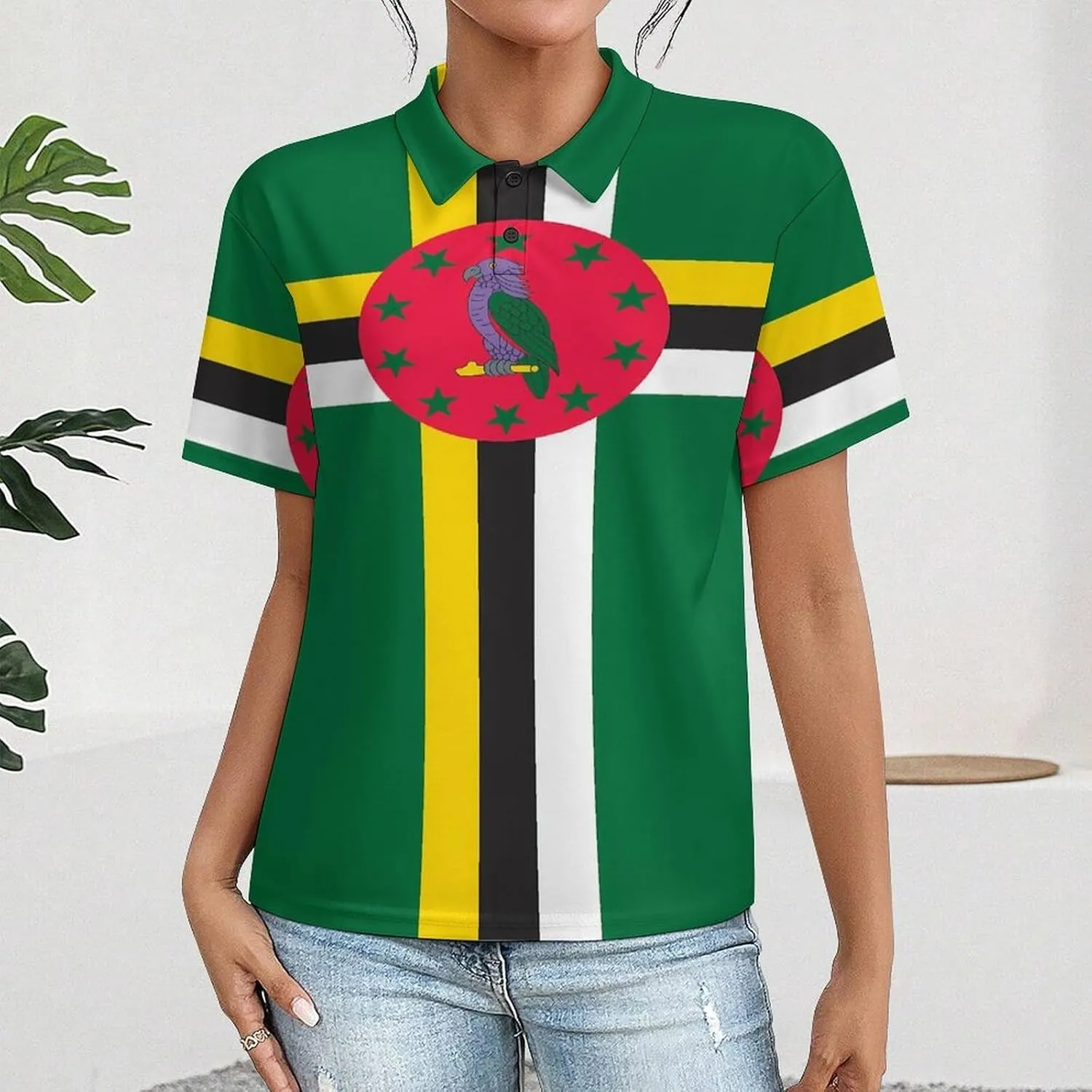 Polo Athletic Shirts for Women Button Down Short Sleeve Tops Quick Dry Resistant Moisture Wicking Golf Polo