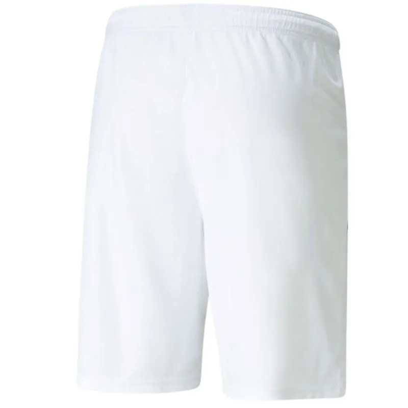 Puma LIGA Men's Quick-Dry Training Shorts with Mesh Panels - White