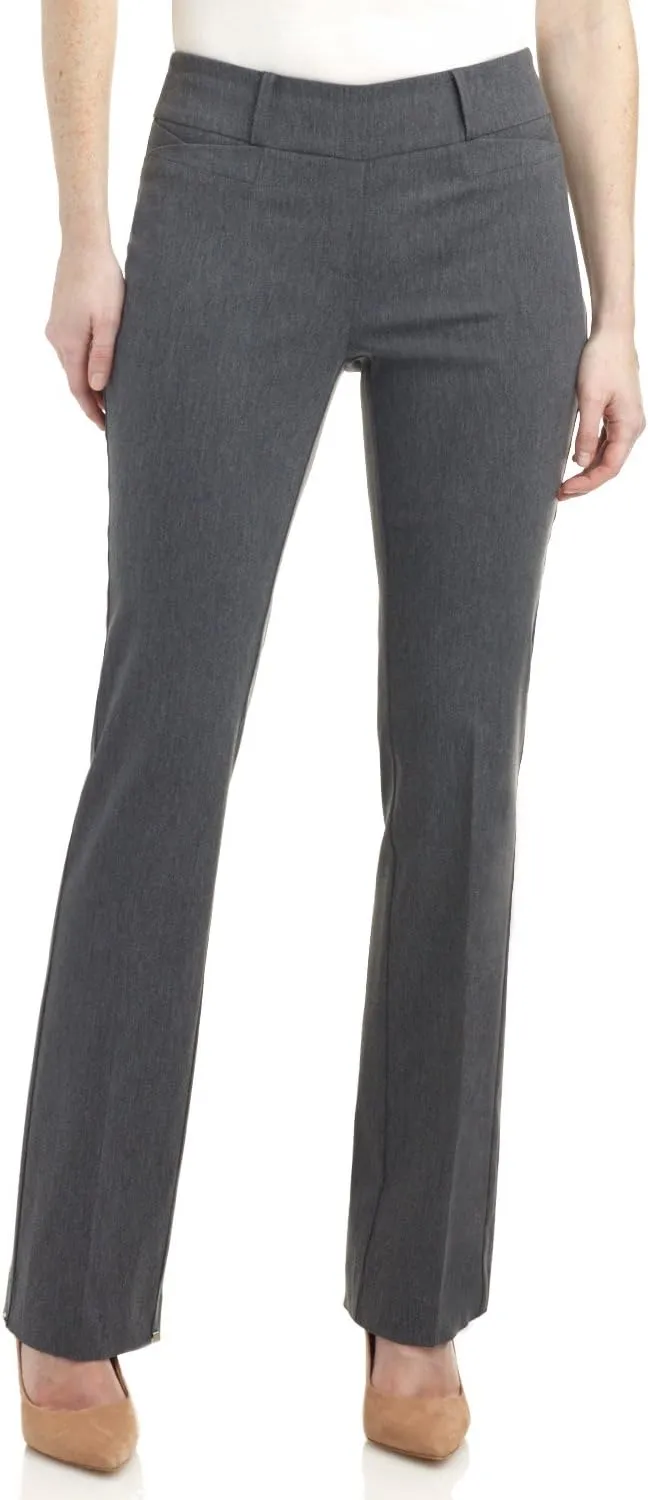 Rekucci Womens Ease into Comfort Fit Barely Bootcut Business Casual Stretch Pants in Regular/Tall/Petite fit