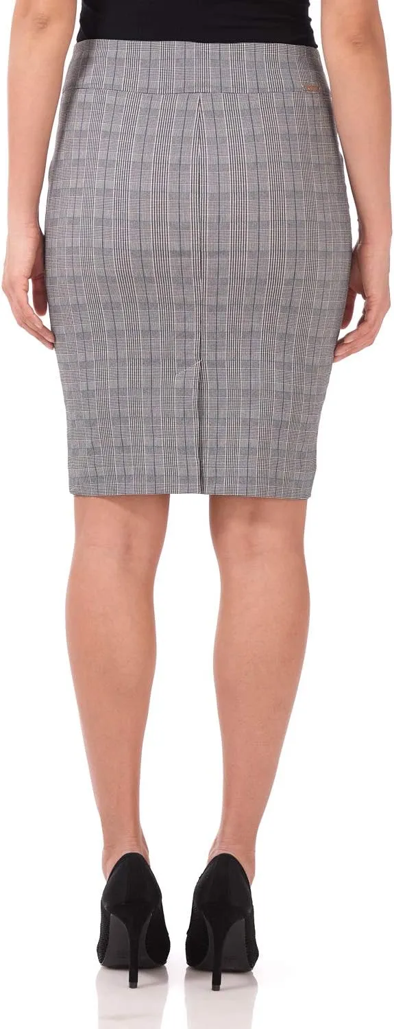 Rekucci Women's Ease into Comfort Fit Perfect Midi Pencil Skirt