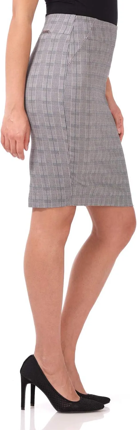Rekucci Women's Ease into Comfort Fit Perfect Midi Pencil Skirt