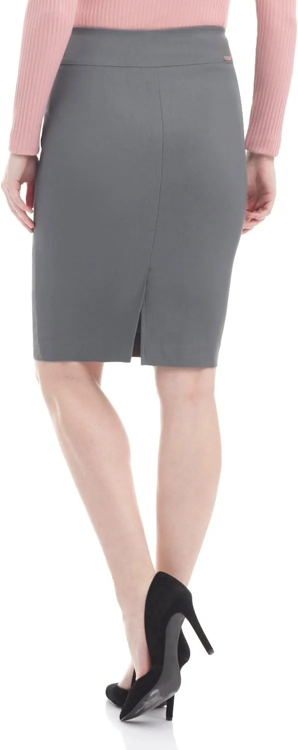 Rekucci Women's Ease into Comfort Fit Perfect Midi Pencil Skirt