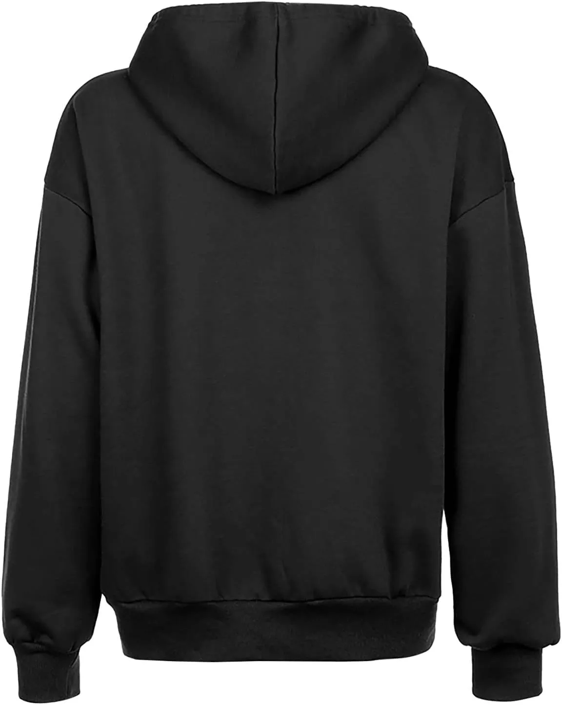 Ruziyoog Fall Sweatshirts for Women Oversized Casual Full-Zip Hoodie Drawstring Jacket with Pockets Teen Girl Y2k Clothing