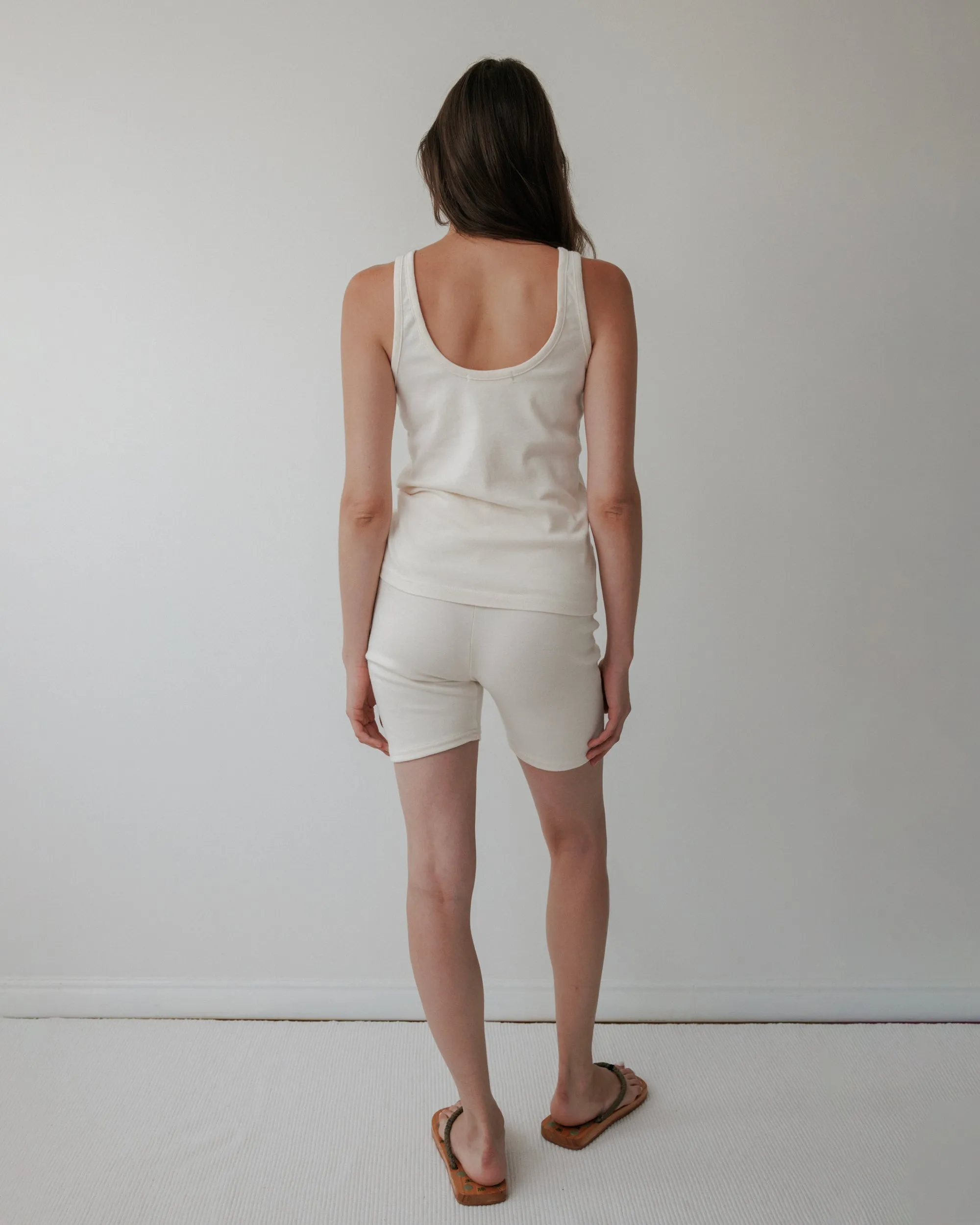 SCOOP BACK RIB TANK - NATURAL