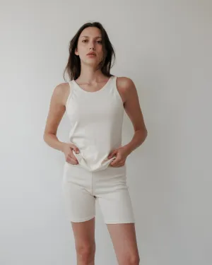 SCOOP BACK RIB TANK - NATURAL